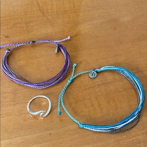Pura Vida bracelets and ring